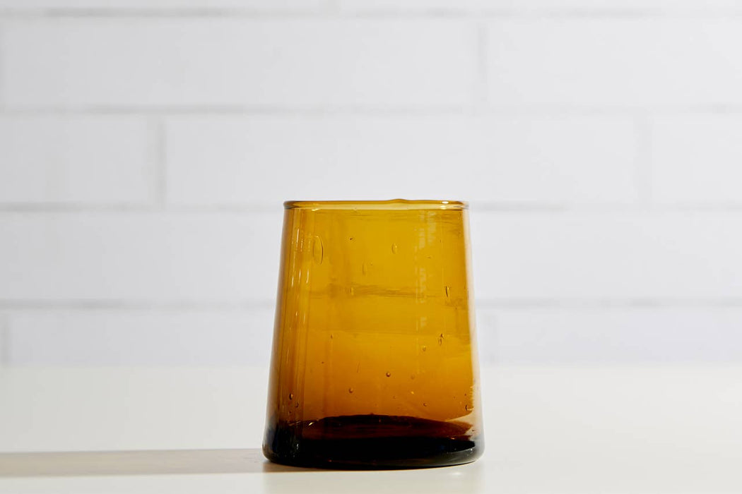 Moroccan Cone Glassware Small - Amber - Individual