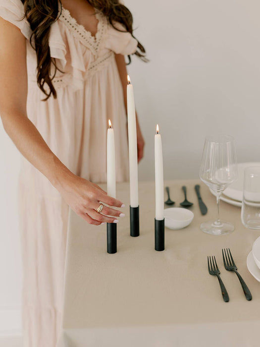 10" & 14" - 100% Beeswax Dipped Candles | Natural White: 14 Inch