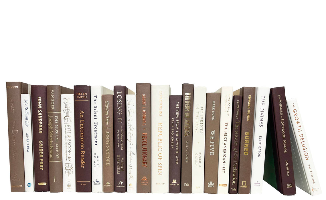 Decorative Brown Books By The Foot - S'more: Brown