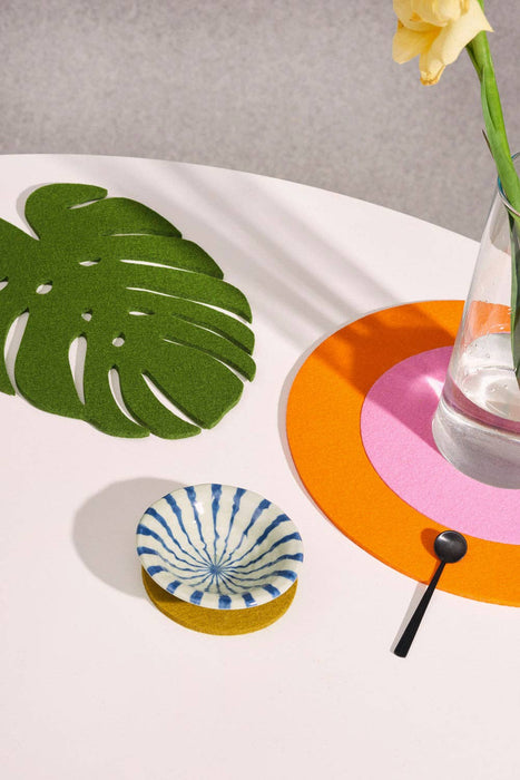 Wool Felt Medium Monstera Leaf Trivet