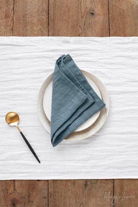 Set of linen napkins in various colors (2 psc.): Natural linen color