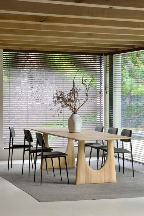 Geometric Dining Table - Oak
