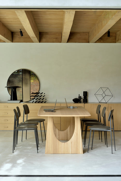 Geometric Dining Table - Oak