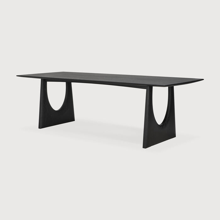 Geometric Dining Table - Oak Black