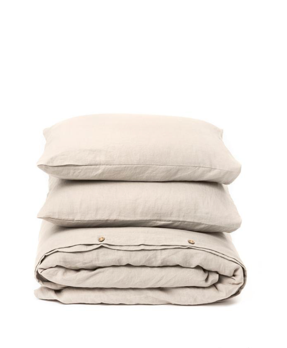 Natural Linen Duvet Cover Set