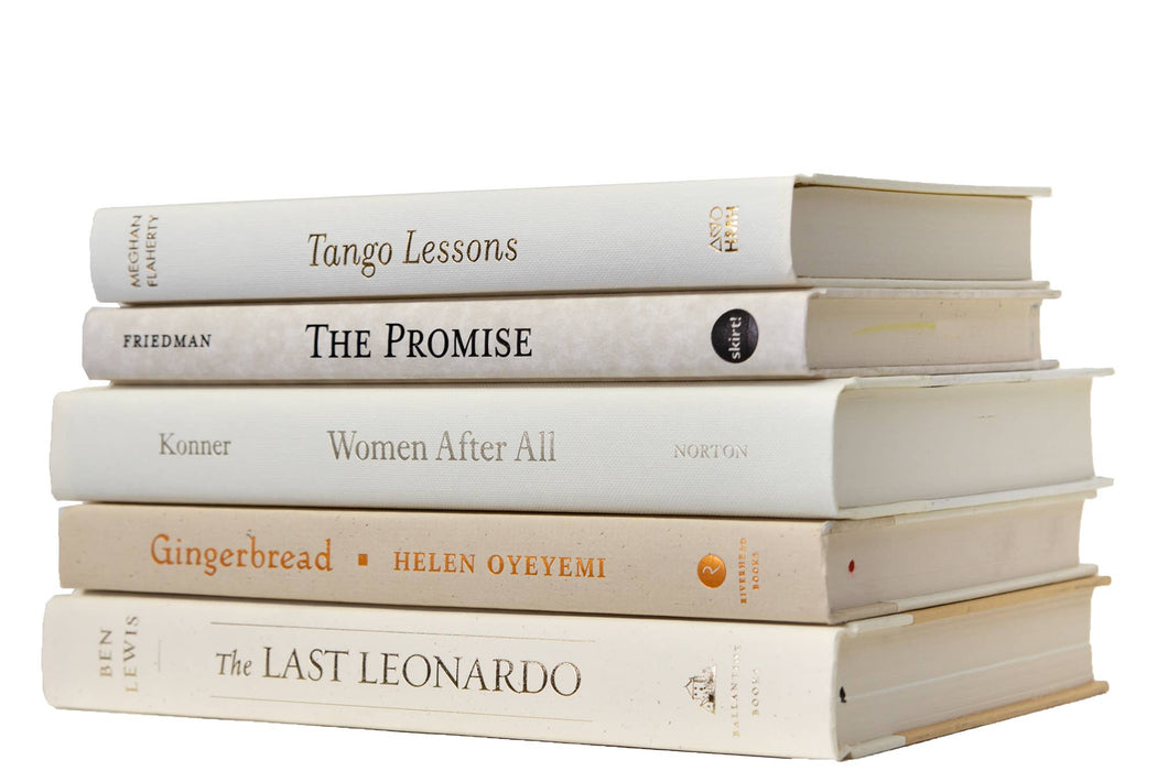 Decorative Beige Book Stack - Beach: Beige