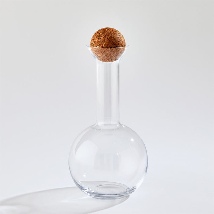 Chemistry Round Decanter w/ Cork Stopper