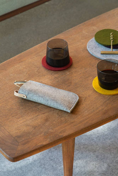 Felt Eyeglass Sleeve: Granite