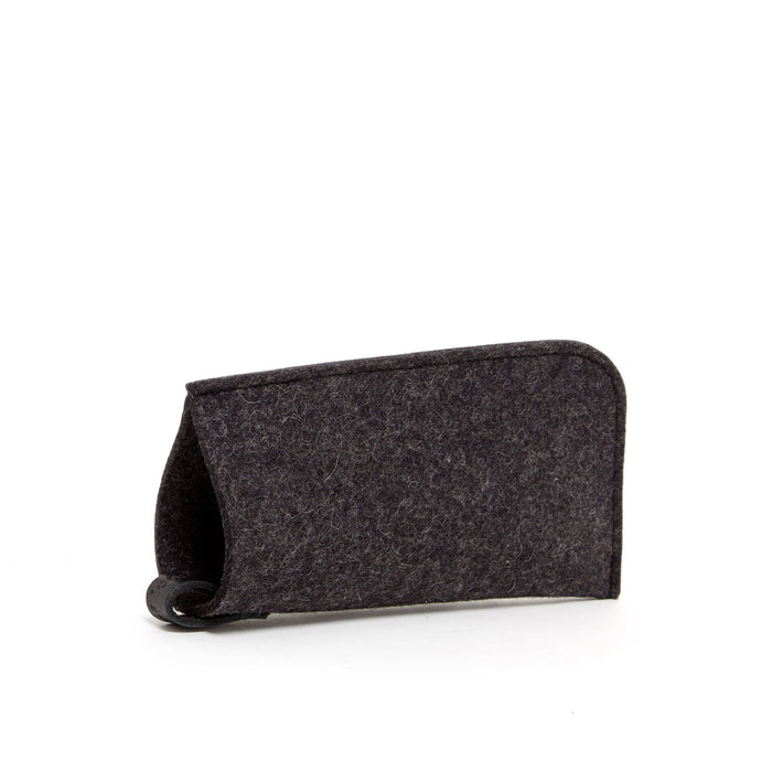 Felt Eyeglass Sleeve: Charcoal