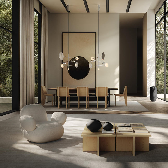 101 Copenhagen Sahn Chandelier - Chrome 5m, (UL/NA)