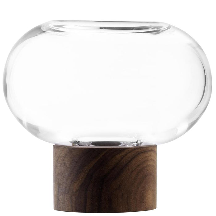 Oblate Vase - Clear