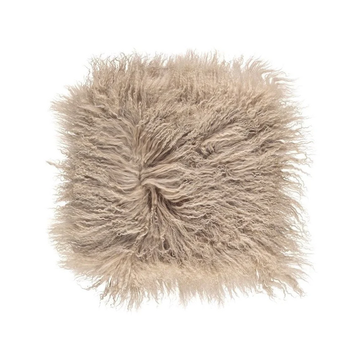 Tibetan Sheepskin - Curly Cushion