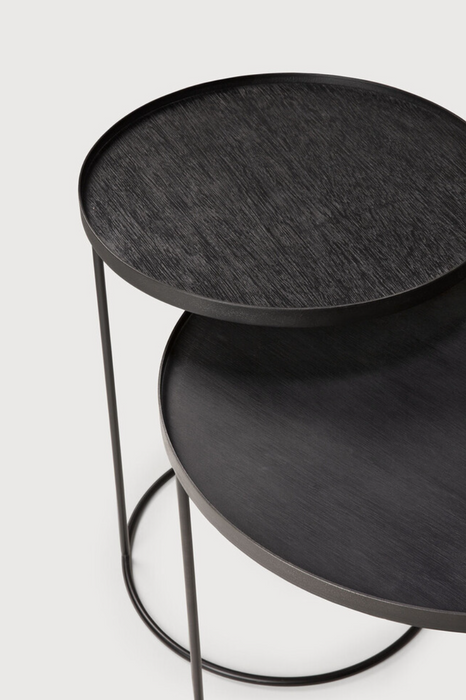 Tray Side Table Set - Round