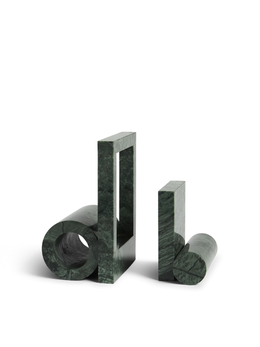 Green Marble Bookends
