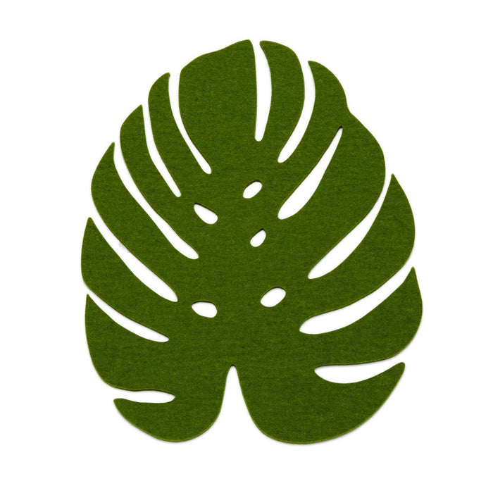 Wool Felt Medium Monstera Leaf Trivet