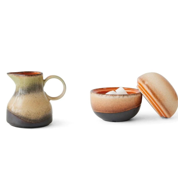 70s Ceramics - 4PM sugar & creamer set
