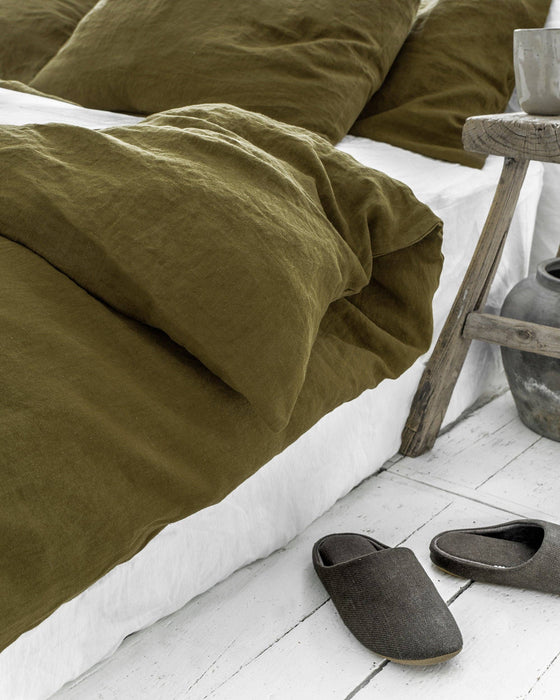 Olive Green Duvet Cover Set