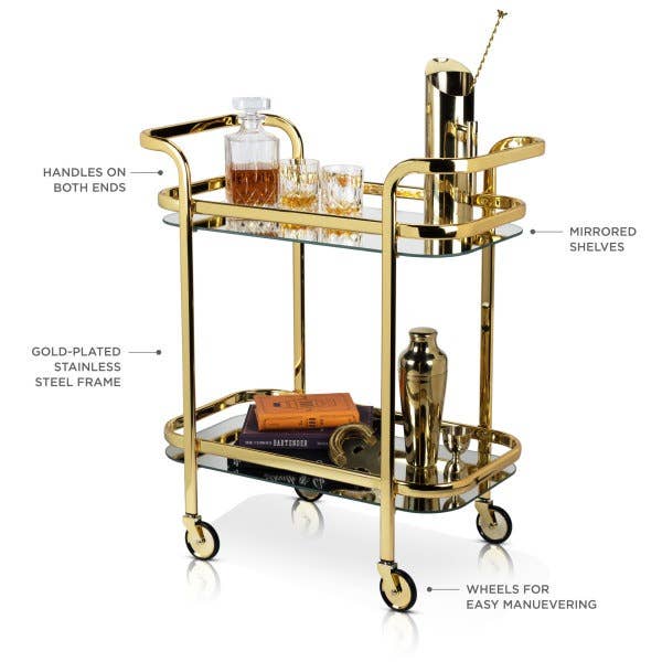 Belmont: Gold Bar Cart - Showroom