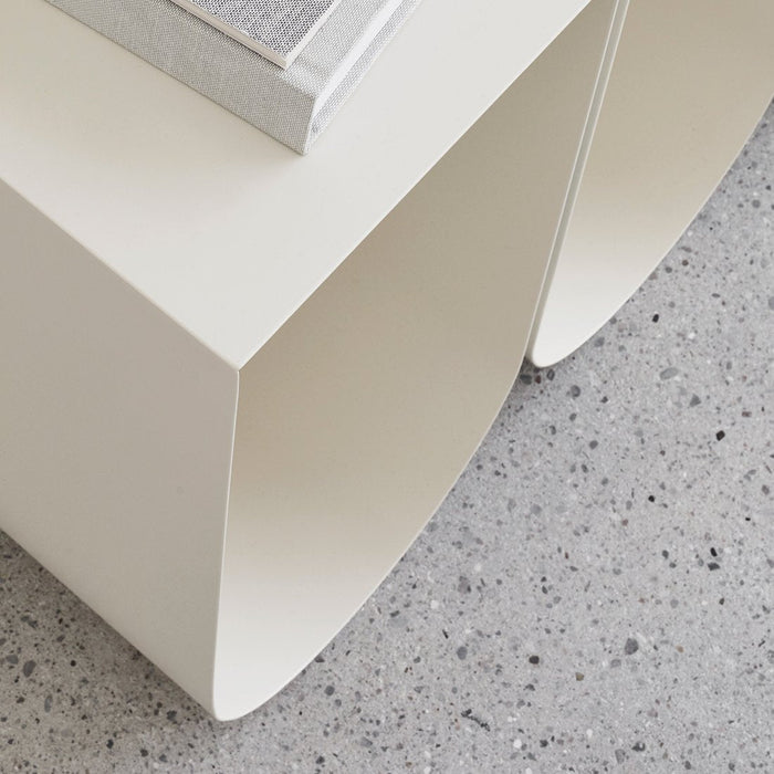 kristina dam studio small beige side table bedside table danish design