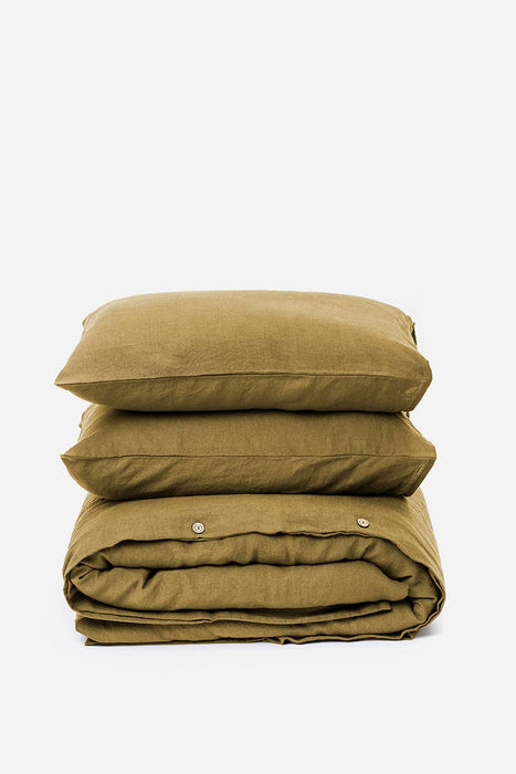 Olive Green Duvet Cover Set
