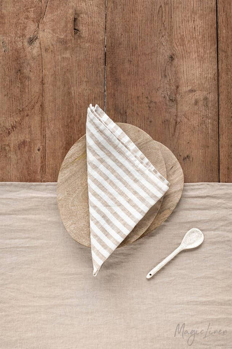 Set of linen napkins in various colors (2 psc.): Light gray