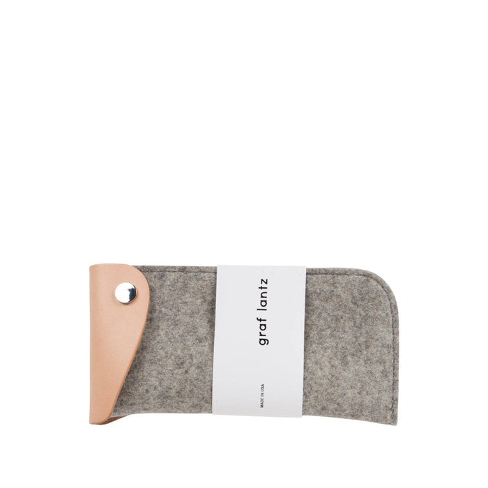 Felt Anzen Eyeglass Sleeve: Granite