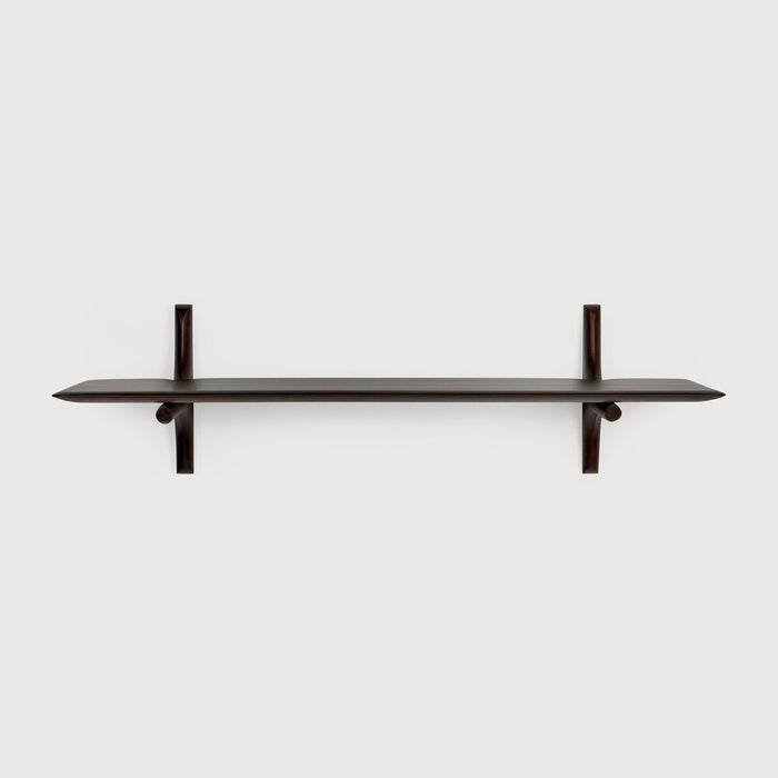 PI Wall Shelf - Mahogany Dark Brown