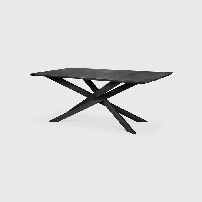 Mikado Rectangular Dining Table - Oak Black