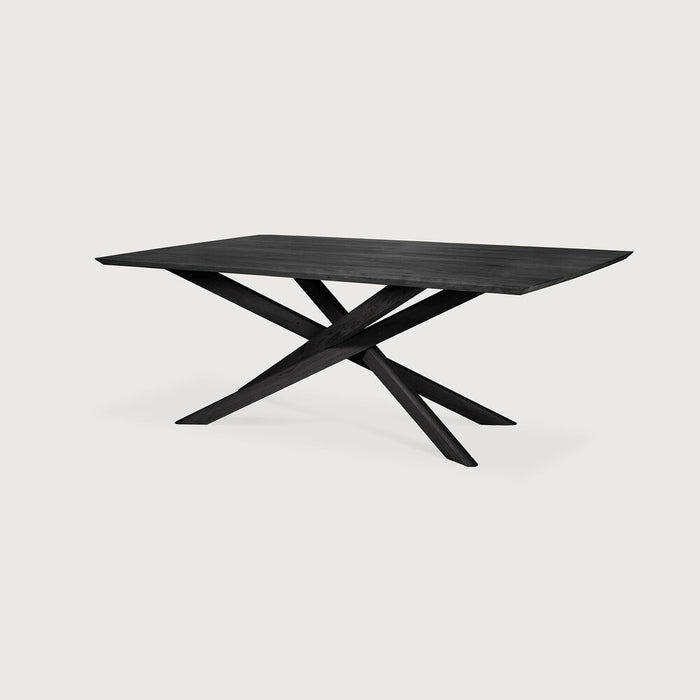 Mikado Rectangular Dining Table - Oak Black