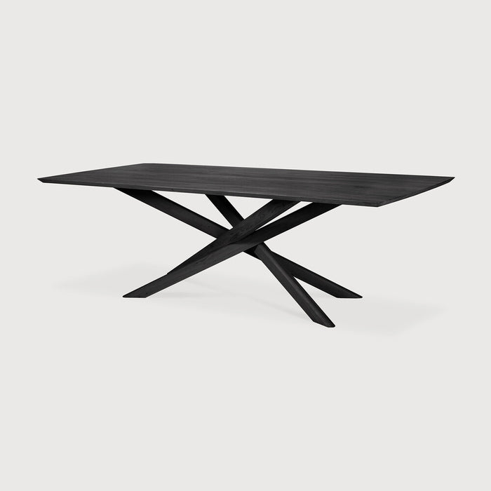 Mikado Rectangular Dining Table - Oak Black
