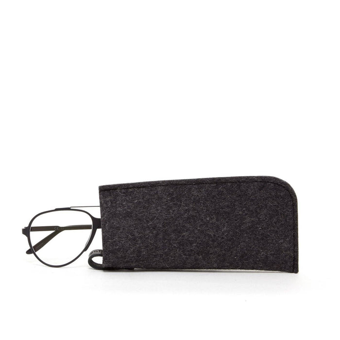 Felt Eyeglass Sleeve: Charcoal