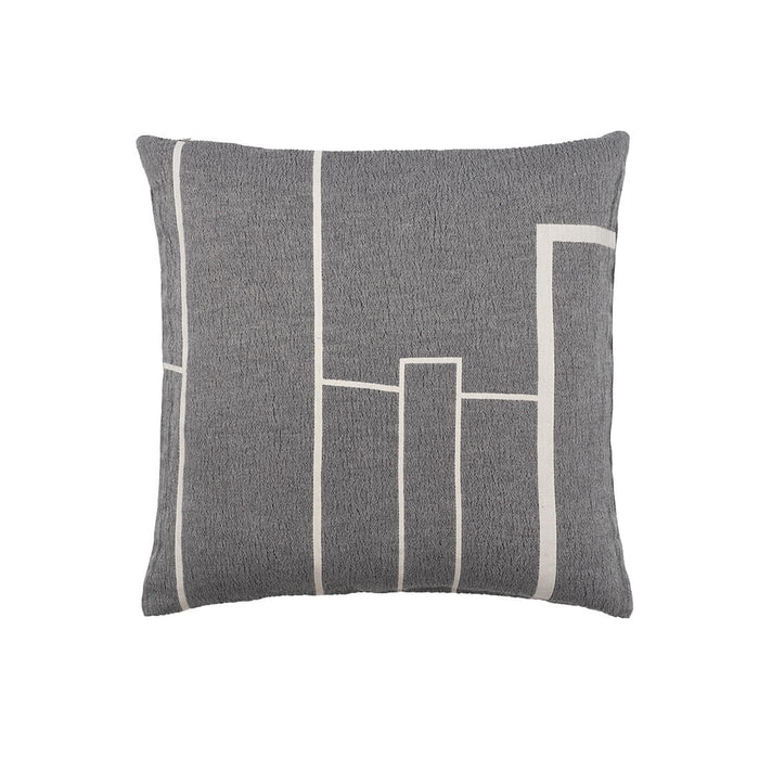 Architecture Large Pillow - Black/Off-White