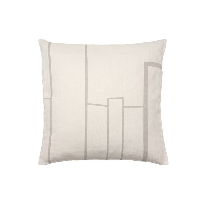 Architecture Large Pillow - Off-White/Beige