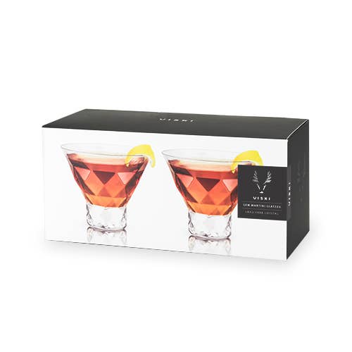 Raye: Gem Crystal Martini Glasses (VISKI)