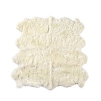 Lalo Lambskin Rug - White