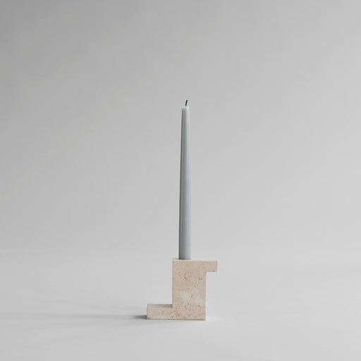 Brick Candle Holder, Tall - Limestone - 101 CPH
