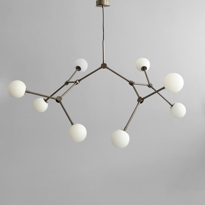 101 Copenhagen Drop Chandelier Bulp, Grande - Grey 5m, (UL N/A)