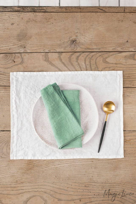 Set of linen napkins in various colors (2 psc.): Natural linen color