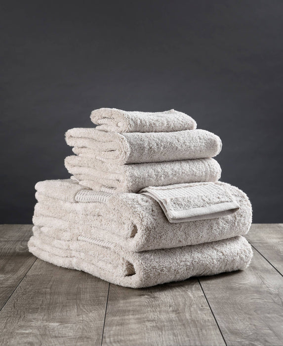 100% Organic Cotton Bath Towel- 6 Pc Set (hand, face, towel): White