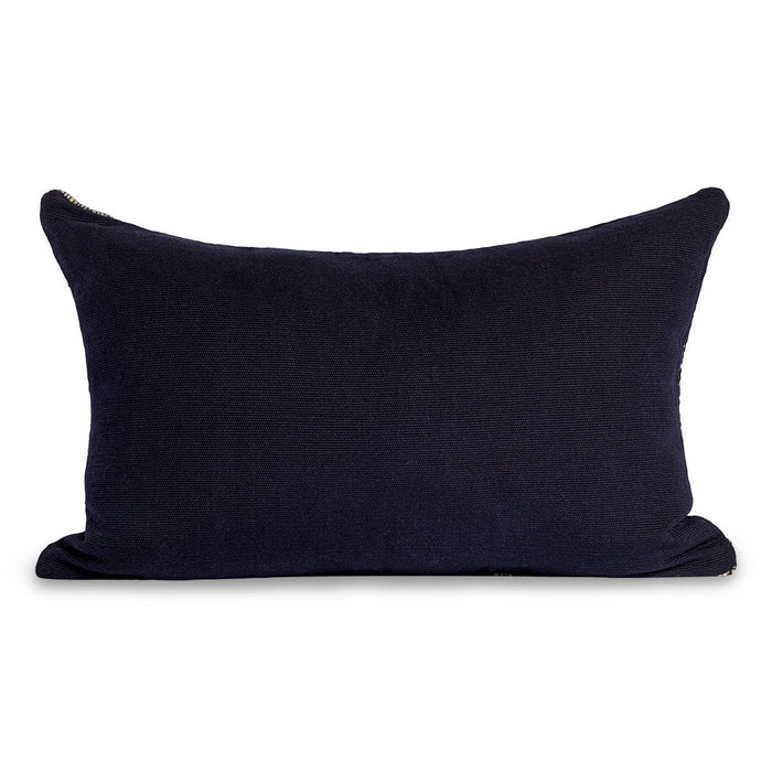 Chunky Wool Lumbar Pillow - Black