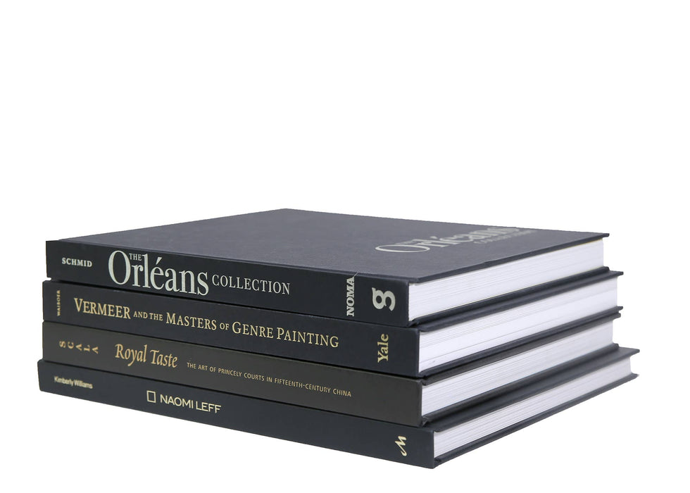 Decorative Black and Gold Books - Luxe Coffee Table Stack: Black