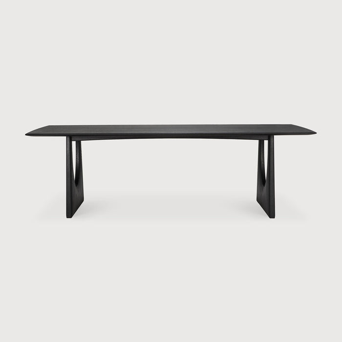 Geometric Dining Table - Oak Black