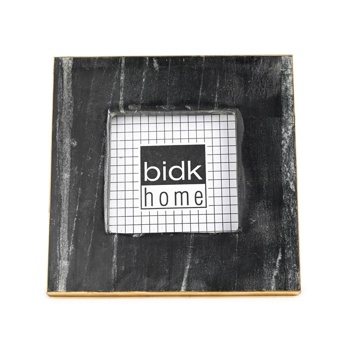 Picture Frame Small: Fits 3.5x3.5" Photo BLACK/BRASS