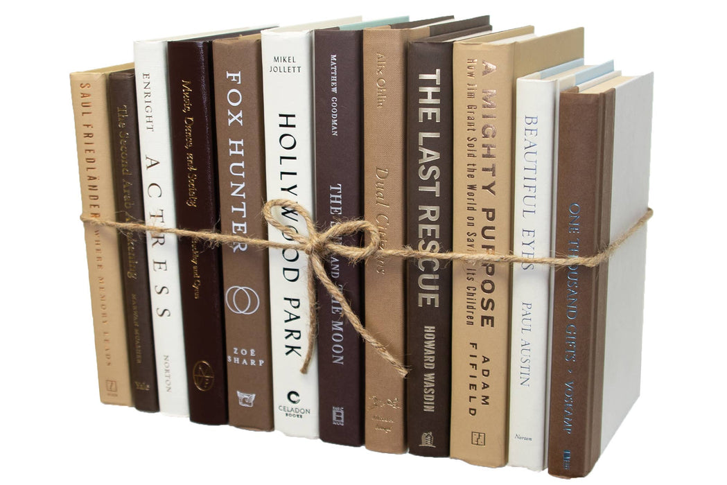 Decorative Brown Book Bundle - S'more: Brown