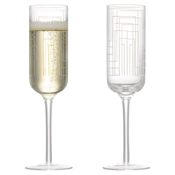 Maze Champagne Flutes - Set of 2