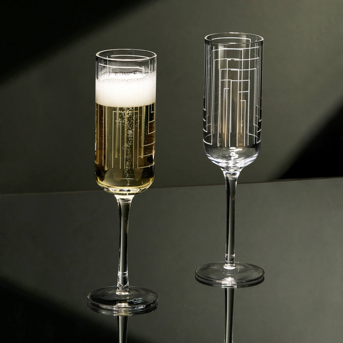 Maze Champagne Flutes - Set of 2