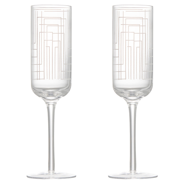 Maze Champagne Flutes - Set of 2