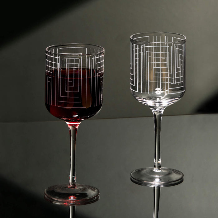 Maze Wine Glasses - Set of 2