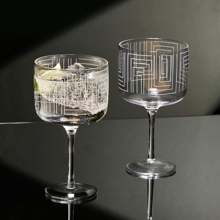 Maze Gin Glasses - Set of 2