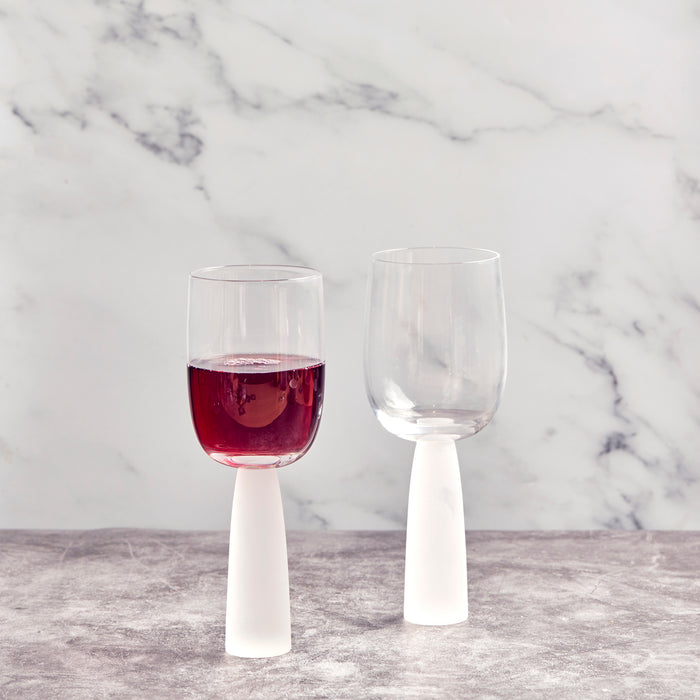 Oslo Wine Glasses - Frosted - Set of 2